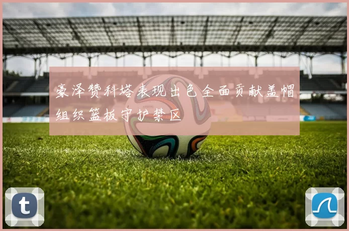 豪泽赞科塔表现出色全面贡献盖帽组织篮板守护禁区